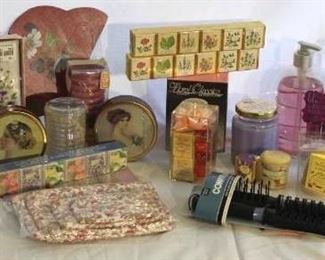 Pamper Yourself - luxurious  lot of soaps, lotions, candles...