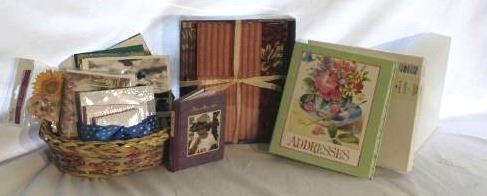 Basket of new Stationary and Notecards
