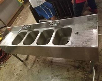 Eagle 4 Bay Stainless Sink B6C-4-18