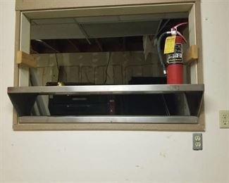 Stainless Shelf and Fire Extinguisher