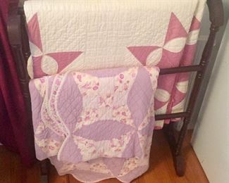 Quilts and Quilt Rack