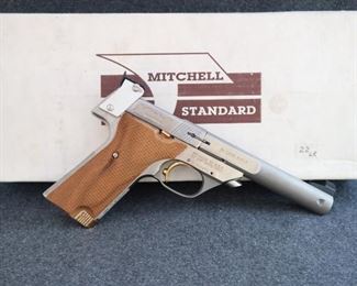 Mitchell Arms High Standard Trophy II, Stainless, 5.5" BBL, 2 Mags, .22LR                                                                                        Very Good Condition In original Box!