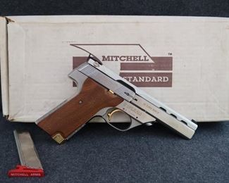 Mitchell Arms High Standard Victor II, Stainless, 4.5" BBL, 2 Mags, .22LR                                                                                              Very Good Condition In original Box!