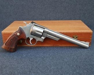 Smith & Wesson Model 629, Stainless, 8-3/8" BBL, Target Sights, .44Mag.                                                                                       Very Good Condition In Original Box!