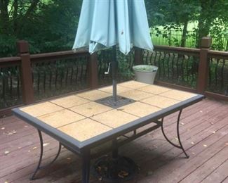 Patio Table with Umbrella