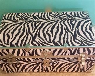 Zebra Print Trunk