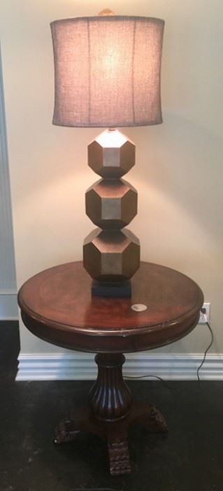 Side Table and Lamp