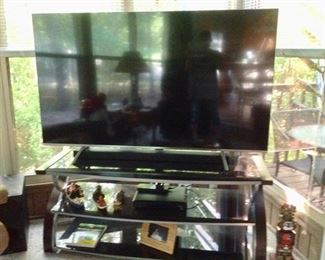 65" Samsung Flat Screen TV 3 years old, TV Stand, & a Sound Bar
