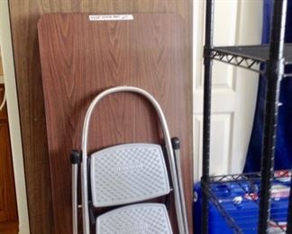 Folding Tables, & Step Ladder