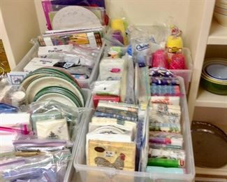 Paper napkins and paper plates