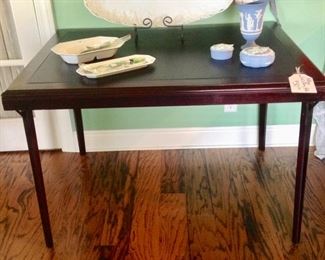 Very Nice Oblong Wood Folding Card/Game Table