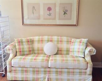 Stearns & Foster (Full Size) Sofa Sleeper in excellent condition and a beautiful floral picture