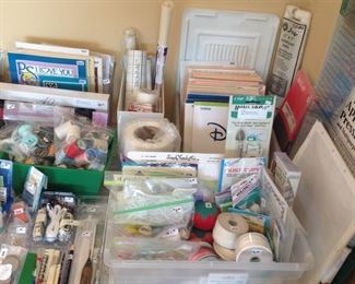 More sewing, embroidery, & knitting supplies