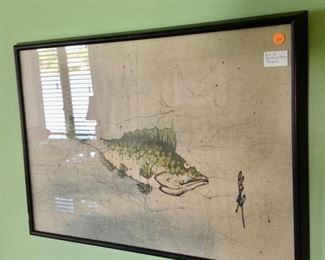 Fish on Batik Fabric