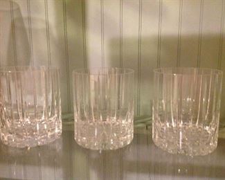 Heavy Crystal low ball glasses