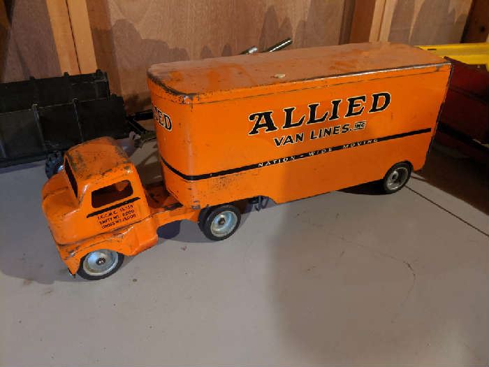 Very old toy allied van lines truck