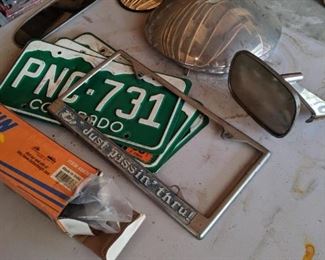 License plates and random parts