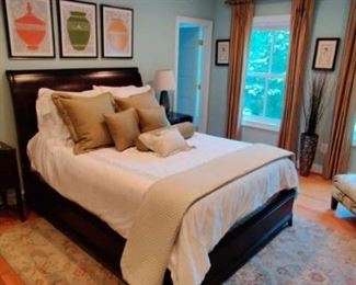 Thomasville Bed + memory foam mattress (entire bedroom set is for sale)