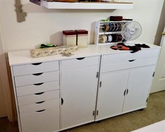 More matching storage. Lots of drawers for an office or craft room or sewing room.