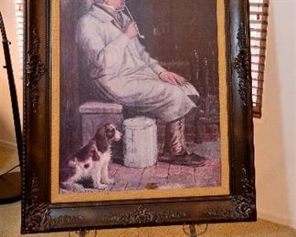 Very large art piece. Framing is fabulous!