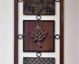 Metal wall art.