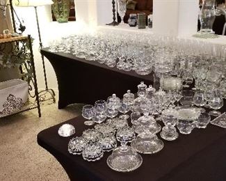 Large collection of Princess House "Heritage" glassware.   