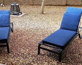 Unusual lounge chairs. Great furniture by your pool or anywhere in your outdoor area you want to relax.