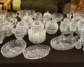 Fostoria glass collection.