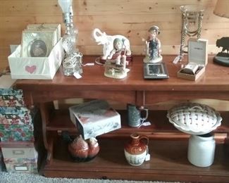 Collectibles,  Sofa Table (from Fiege's)