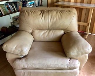 Vintage Leather Chair and matching sleep sofa!