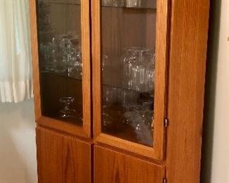 MCM Teak Corner cupboard