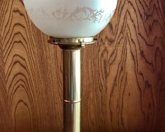 DHR Holland vintage brass globe lamp
