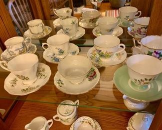 Fine bone china teacup collection