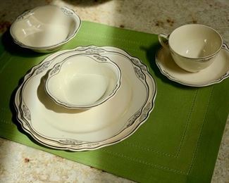Vintage china - Homer Loughlin Virginia Rose dinnerware - place settings and accessories