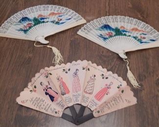 Celluloid Fans - Paper Fan ca. 1930's