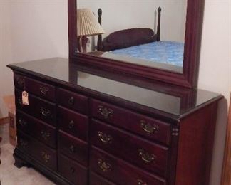 Mahogany Dresser and Mirror