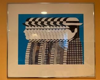 Yannis Gaitis, Greek Artist, Signed Print, 1971