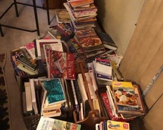 tons of books and cook books