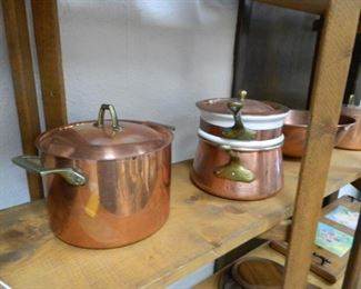 Copper cookware set