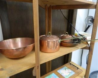 Copper cookware set