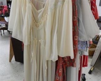 Vintage gowns, penquior sets, gowns & pajamas from the 1970 & 1980’s - some designer labels