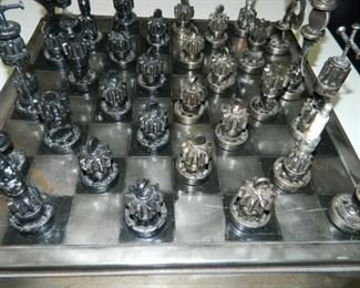 Unique hand made chess set