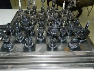 Unique hand made chess set
