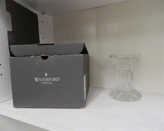 Waterford Crystal set of 4 tumblers, Waterford candle holder