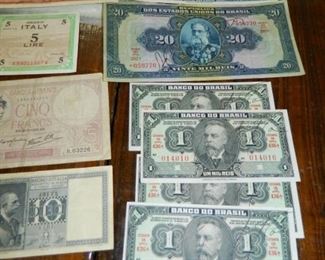 Foreign paper money