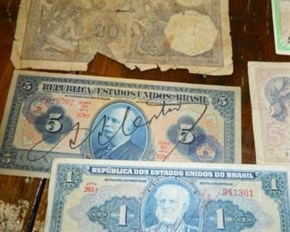 Foreign paper money