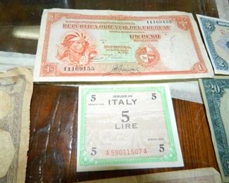 Foreign paper money