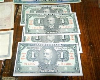 Foreign paper money