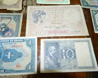 Foreign paper money