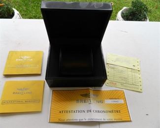 Breitling paperwork/case